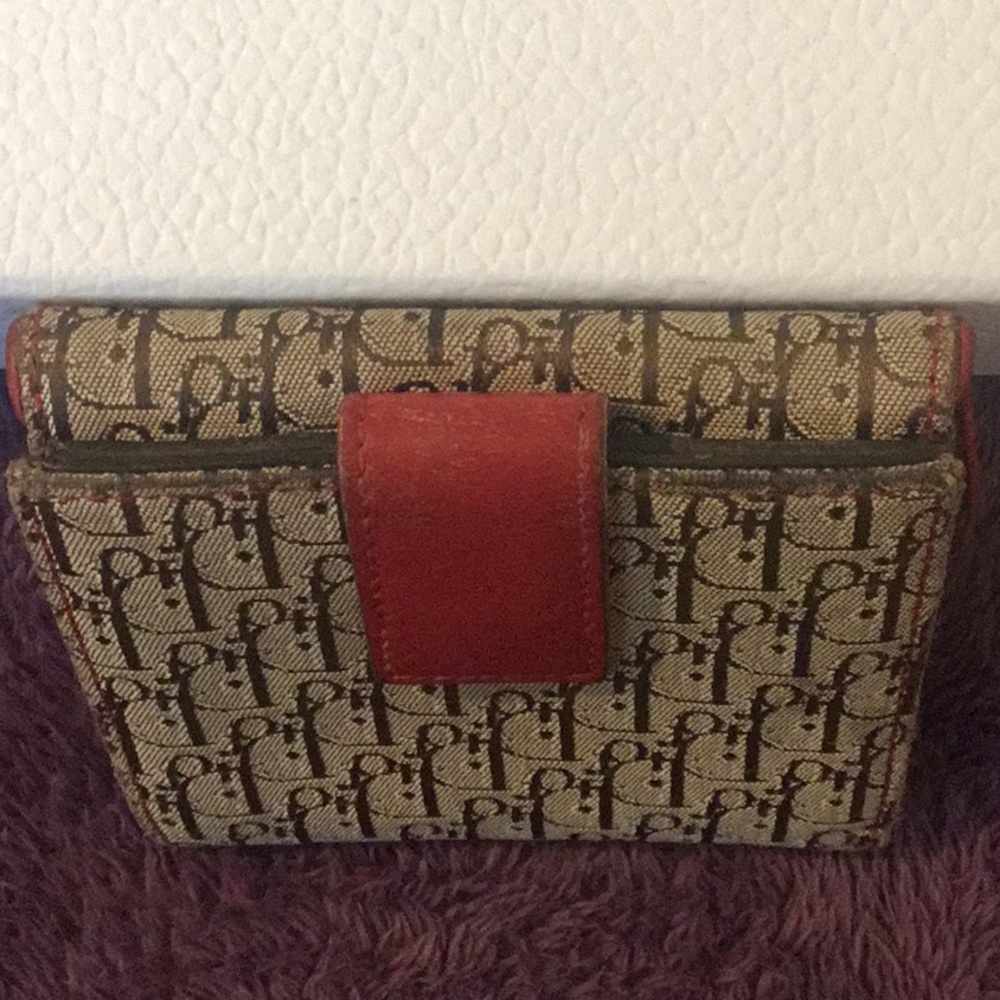 Vintage Authentic Dior Traitor Roster Saddle Flap  Jacquard Bifold Wallet - Picture 5 of 16